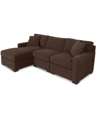 Radley 3-Piece Fabric Chaise Sectional Sofa, Created for Macy's