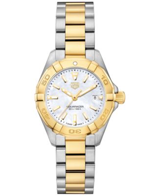 TAG Heuer Women s Swiss Aquaracer Stainless Steel 18k Yellow