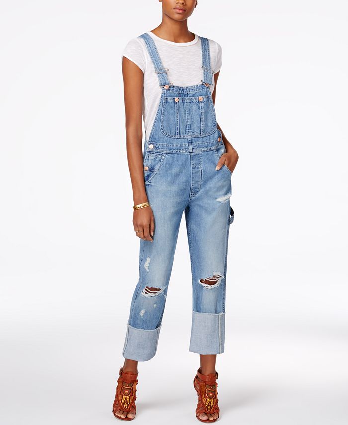 M1858 Carson Ripped Denim Overalls, Created for Macy's - Macy's