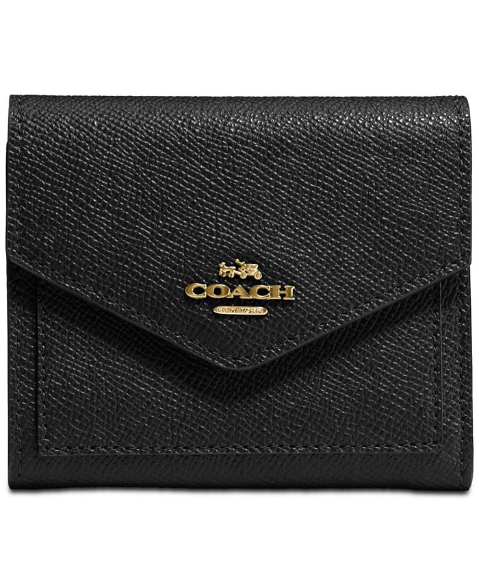 COACH Small Wallet in Crossgrain Leather & Reviews - Women - Macy's