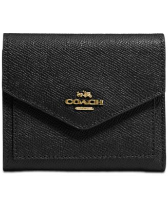 COACH Small Wallet in Crossgrain Leather & Reviews - Handbags & Accessories - Macy&#39;s