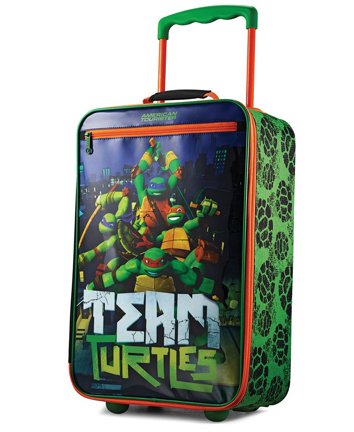 TMNT Ninja Turtles Pilot Case Rolling Luggage Suite Case Travel Bag 16" 
