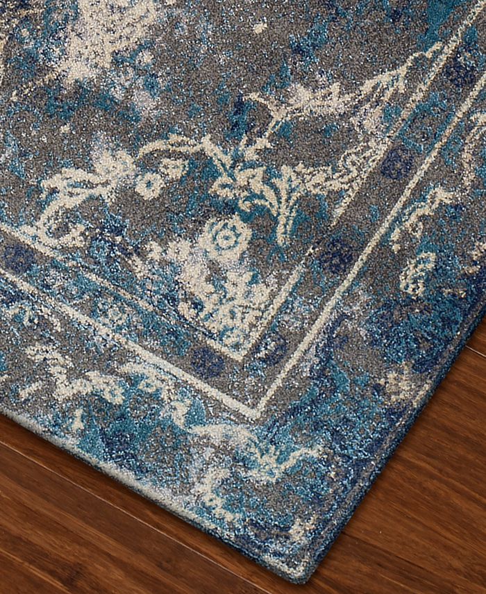 D Style Macy's Fine Rug Gallery Vida VA80 Pewter 7'10" x 10'7" Area Rug