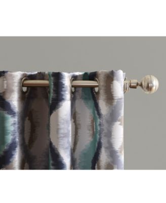 Corbin Watercolor Ogee Room Darkening Grommet Curtain Panel