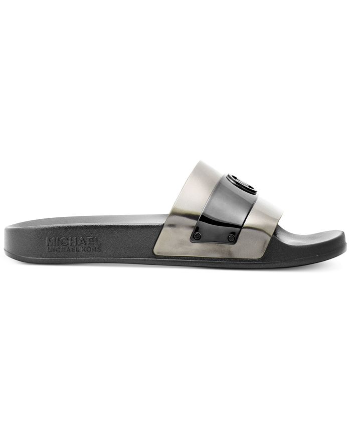 Michael Kors Jett Slide Sandals - Macy's