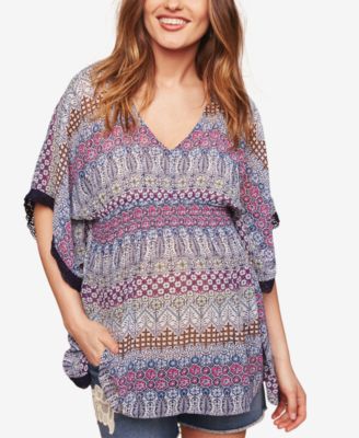 Motherhood Maternity - Maternity Mixed-Print Blouse