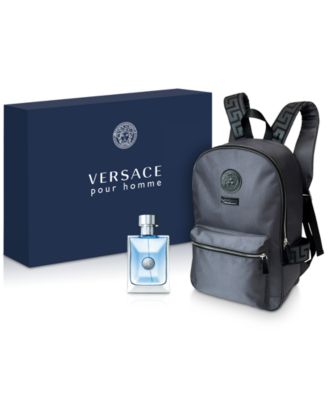 macy's versace perfume and backpack