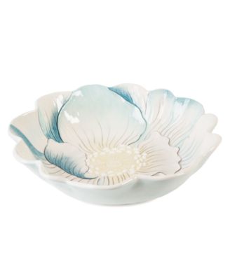 Edie Rose by Rachel Bilson - Edie Rose Dinnerware, Large Rose Sculpted Serving Bowl