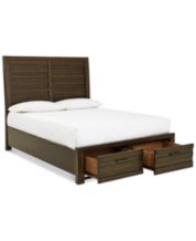 california king platform bed with headboard wood