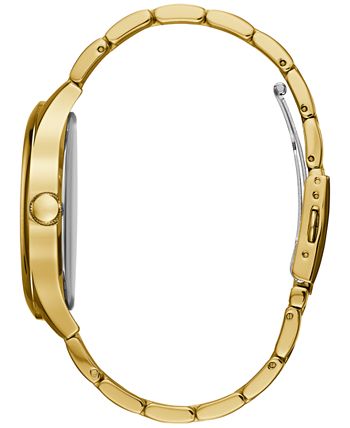 GUESS - Men's Gold-Tone Stainless Steel Bracelet Watch 44mm U0791G2