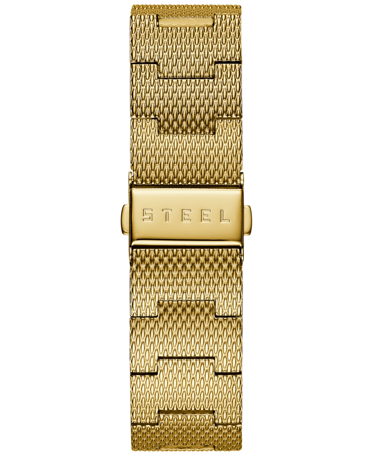 Мужские часы GUESS Diamond Accent Gold-Tone Stainless Steel Mesh Bracelet Watch 40mm U0280G3 — фото 3