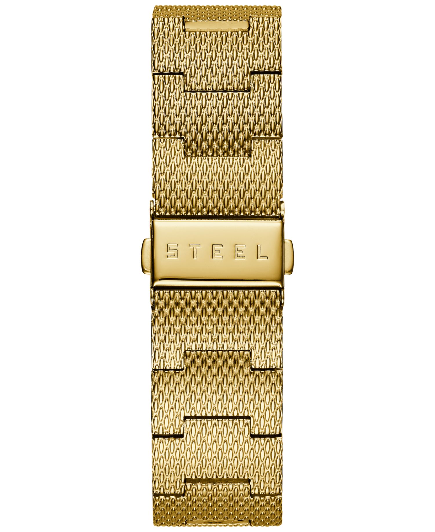 Men's Diamond Accent Gold-Tone Stainless Steel Mesh Bracelet Watch 40mm U0280G3
