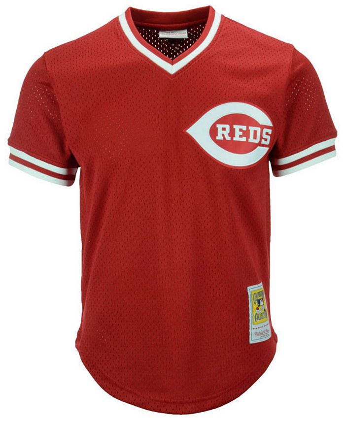 Mitchell & Ness Men's Johnny Bench Cincinnati Reds Authentic Mesh ...