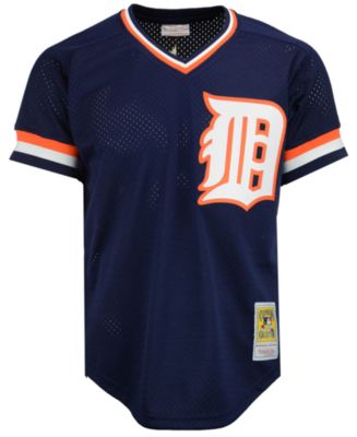 Shop Blue Mens Mitchell & Ness MLB Authentic BP Jersey Tigers Kirk