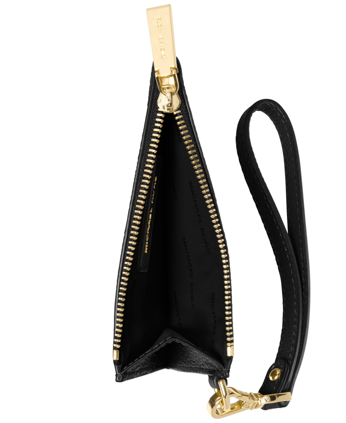 Michael Michael Kors Leather Jet Set Coin Purse -Gold