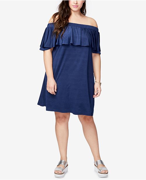 Rachel Rachel Roy Rachel Rachel Roy Trendy Plus Size Ruffled Off