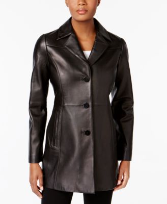 Anne Klein - Leather Blazer Jacket