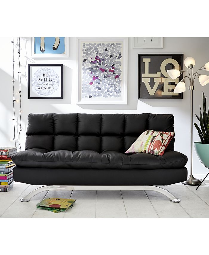Worldwide DNUGrayson Faux Leather Futon, Quick Ship Macy's