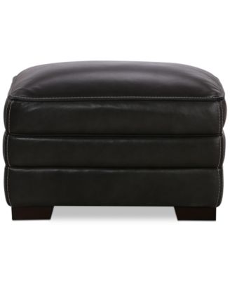 Myars Leather Ottoman