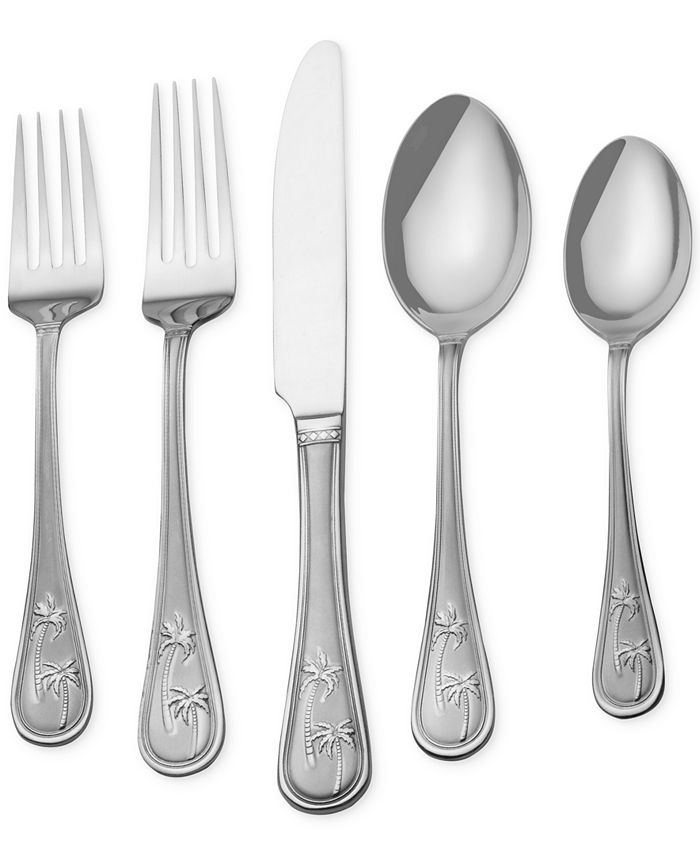 Towle Everyday Palm Breeze 20-Piece Stainless Steel Flatware Set Service for 4 