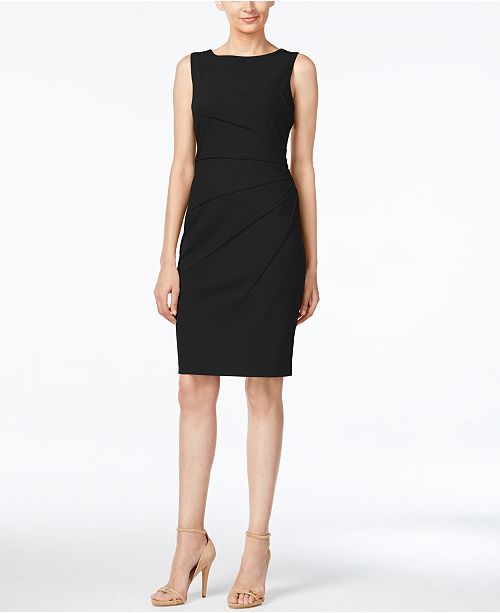 Calvin Klein Petite Starburst Sheath Dress & Reviews - Dresses ...