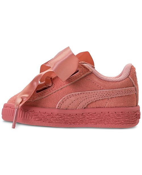 Puma Toddler Girls' Suede Heart Casual Sneakers from ...