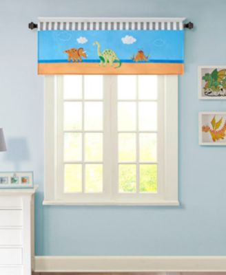 Mi Zone - Kids' Dinosaur Dreams 50" x 18" Appliqu&eacute; Valance
