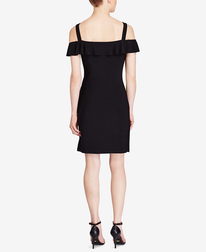 American Living Ruffled Cold-Shoulder Dress - Macy's