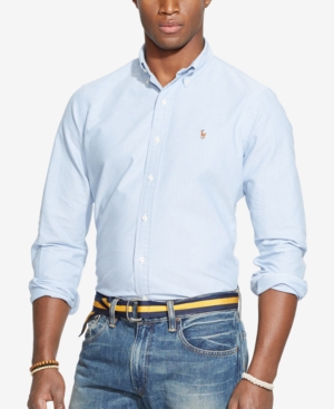 Polo Ralph Lauren Men's Classic Fit Long Sleeve Solid Oxford Shirt