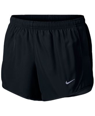 black nike running shorts