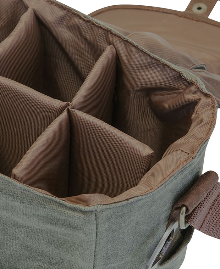 Picnic Time Legacy® by Khaki Green & Brown Beer Caddy Cooler Tote with Opener Macy's