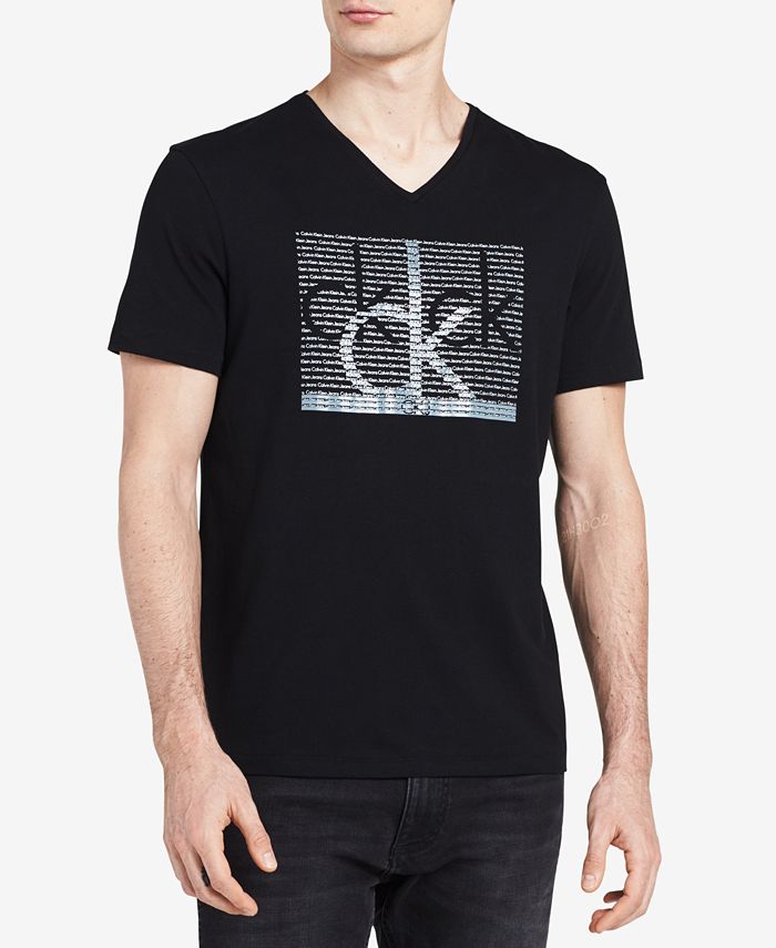Calvin Klein Jeans Men's Big and Tall Repeat Logo-Print T-Shirt - Macy's