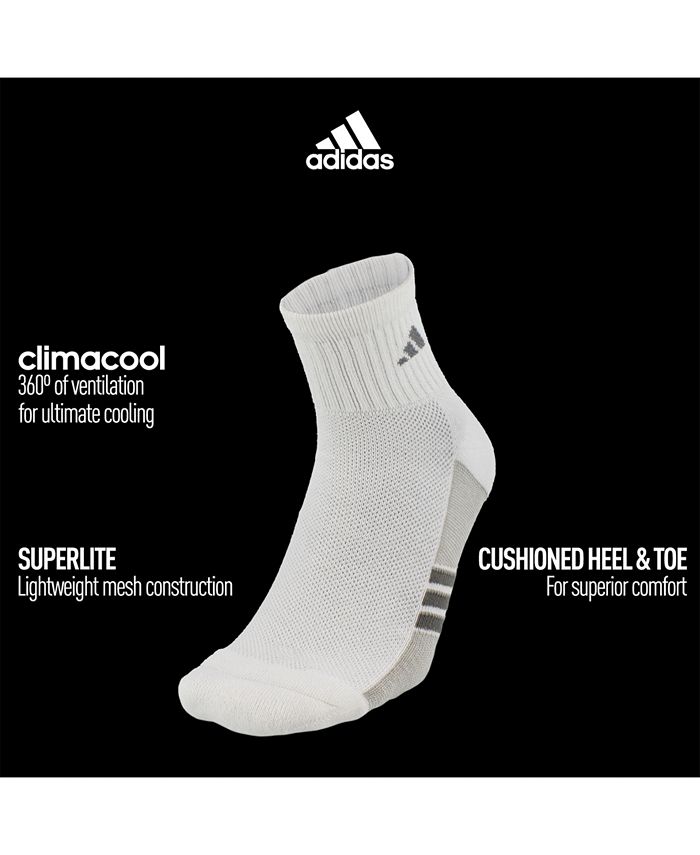 adidas Men's Climacool Superlite 3Pack Quarter Socks Macy's