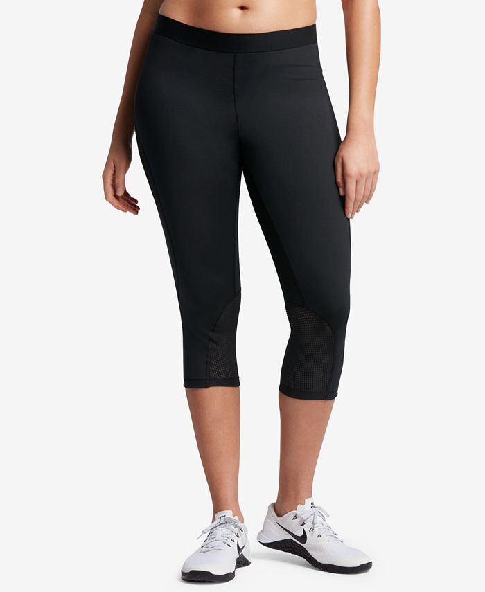 Nike Plus Size Pro Hypercool Cropped Leggings - Macy's