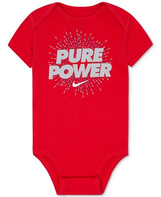 Nike Pure Power Cotton Bodysuit, Baby Boys (0-24 months) - All Baby ... Nike Pure Power Cotton Bodysuit, Baby Boys (0-24 months)