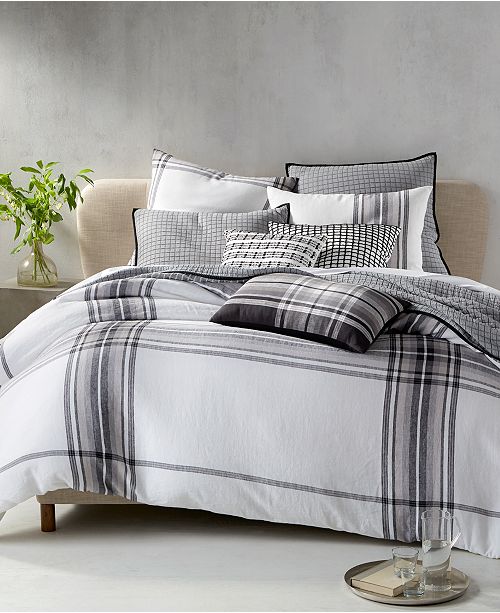 Hotel Collection Linen Plaid Bedding Collection Created For Macy S