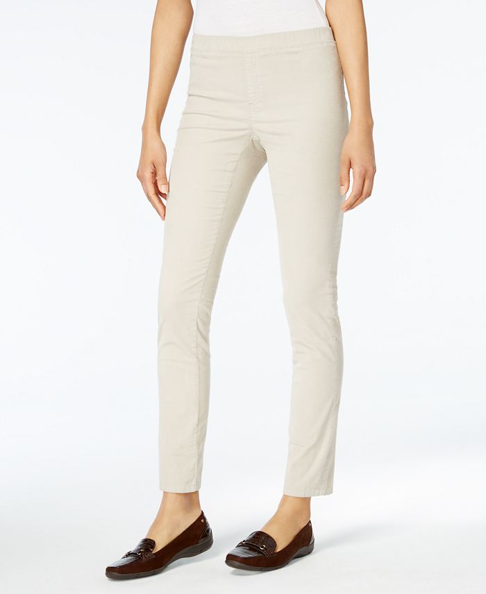 Karen Scott Petite Corduroy Pull-On Pants, Created for Macy's - Macy's