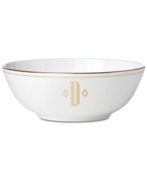Lenox Federal Gold Monogram Place Setting Bowl Block Letters
