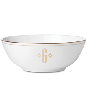 Lenox Federal Gold Monogram Place Setting Bowl Block Letters