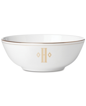 Lenox Federal Gold Monogram Place Setting Bowl Block Letters