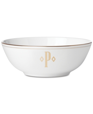 Lenox Federal Gold Monogram Place Setting Bowl Block Letters