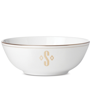 Lenox Federal Gold Monogram Place Setting Bowl Block Letters