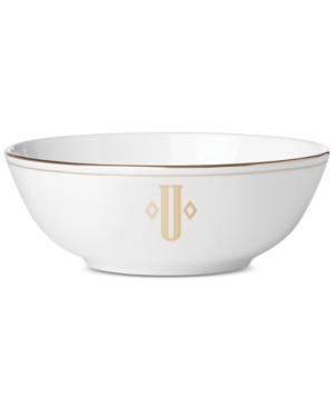 Lenox Federal Gold Monogram Place Setting Bowl Block Letters