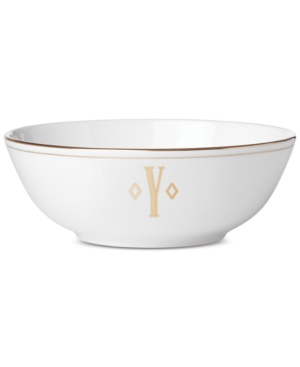 Lenox Federal Gold Monogram Place Setting Bowl Block Letters