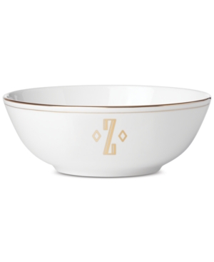 Lenox Federal Gold Monogram Place Setting Bowl Block Letters