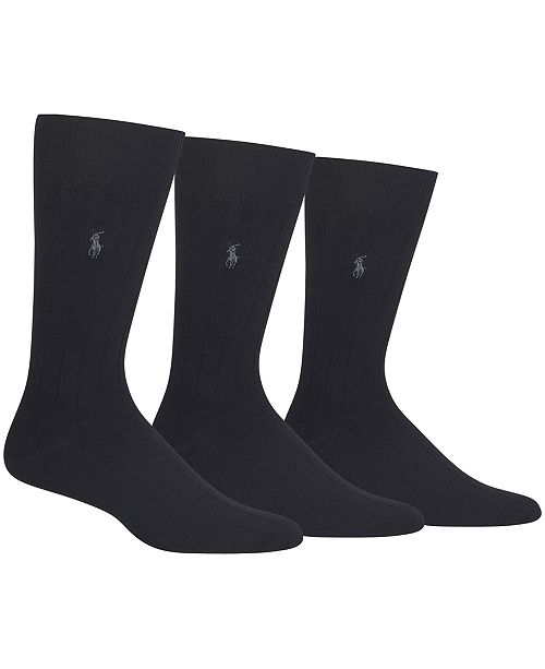 Polo Ralph Lauren 3 Pack Cotton Rib Casual Men S Socks Reviews