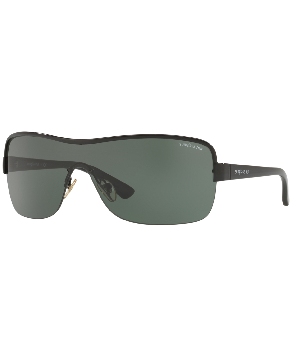 Sunglass Hut Collection Sunglasses, Hu1003 34 In Black,green
