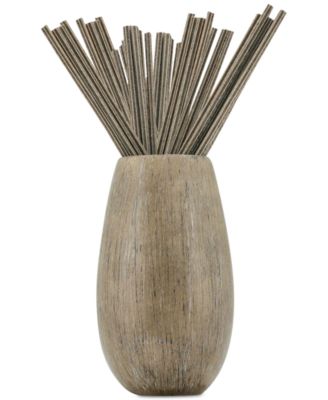 Joy Mangano - 20-Count Forever Fragrant Fresh Linen Sticks & Vase