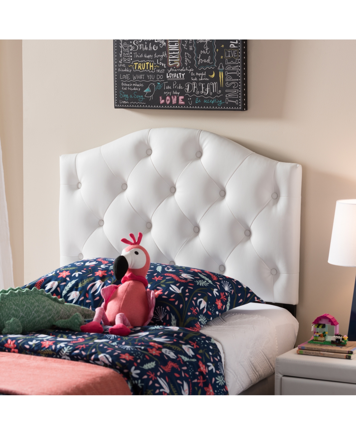 Myra Faux Leather Upholstered Twin Headboard