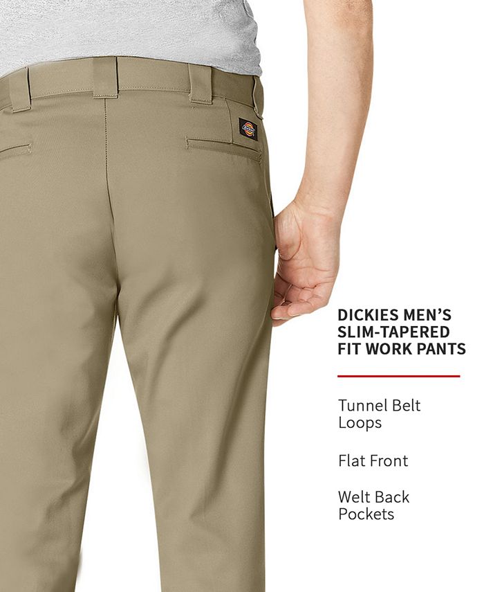 Dickies Men's Slim-Tapered Fit Work Pants & Reviews - Pants - Men - Macy's